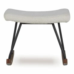 Quax Accessoires * Voetenbankje de Luxe Bouclé Cream Wit