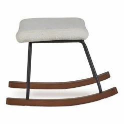 Quax Accessoires * Voetenbankje de Luxe Bouclé Cream Wit