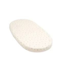 Stokke Bedtextiel * Sleepi Bed Hoeslaken V3 Flower Ecru OCS Beige