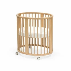 Stokke Wiegen En Co-Sleepers * Sleepi Mini Bed Bundel V3 Natural – Van wieg tot ledikant met uitbreidingsset en matrassen Naturel