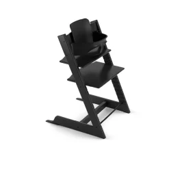 Stokke Meegroeistoelen * Tripp Trapp Black Incl. BabySet² Zwart