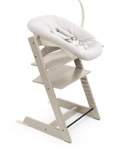 Stokke Meegroeistoelen * Tripp Trapp Cashmere Grey + Newborn Set Vanilla White Grijs