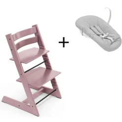 Stokke Meegroeistoelen * Tripp Trapp Heather Mauve + Newborn Set Roze