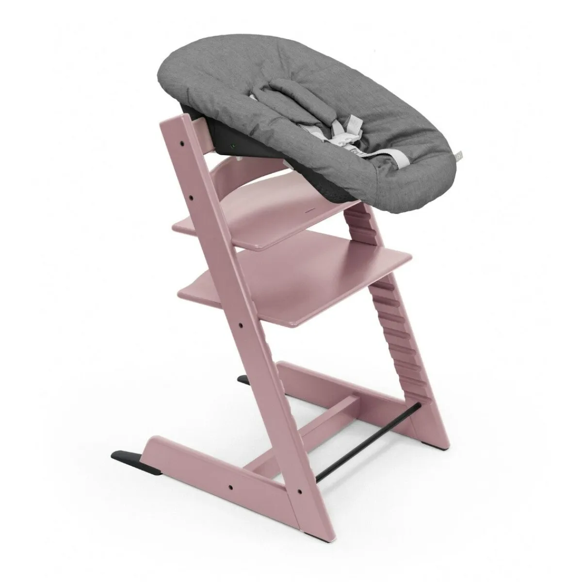 Stokke Meegroeistoelen * Tripp Trapp Heather Mauve + Newborn Set Anthracite Roze