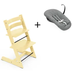 Stokke Meegroeistoelen * Tripp Trapp Lemon Yellow + Newborn Set Anthracite Geel