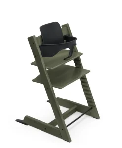 Stokke Meegroeistoelen * Tripp Trapp Marble Green Incl. BabySet² Black Groen