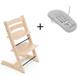 Stokke Meegroeistoelen * Tripp Trapp Natural + Newborn Set Naturel
