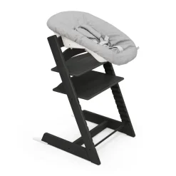 Stokke Meegroeistoelen * Tripp Trapp Oak Black + Newborn Set Zwart
