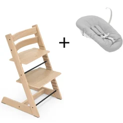 Stokke Meegroeistoelen * Tripp Trapp Oak Natural + Newborn Set Naturel