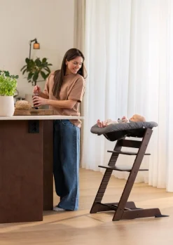 Stokke Meegroeistoelen * Tripp Trapp Oak Warm Brown + Newborn Set Anthracite Bruin