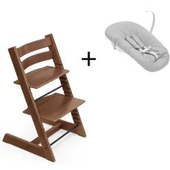 Stokke Meegroeistoelen * Tripp Trapp Oak Warm Brown + Newborn Set Bruin