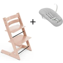 Stokke Meegroeistoelen * Tripp Trapp Serene Pink + Newborn Set Roze