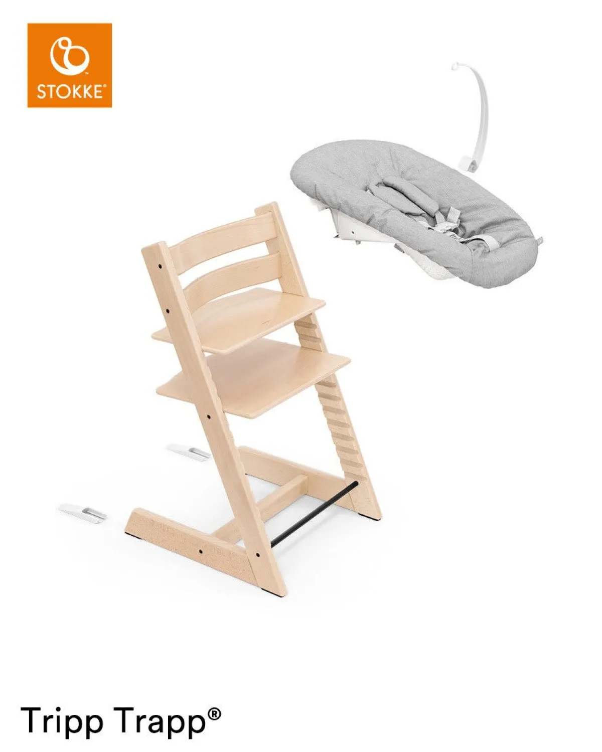 Stokke Meegroeistoelen * Tripp Trapp Serene Pink + Newborn Set Roze