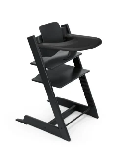 Stokke Meegroeistoelen * Tripp Trapp Stoel Bundel met BabySet² en Tray - Black Zwart