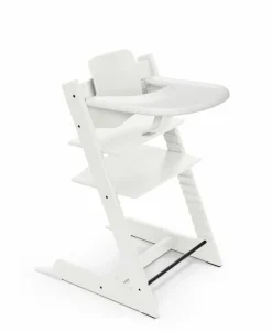 Stokke Meegroeistoelen * Tripp Trapp Stoel Bundel met BabySet² en Tray - White Wit