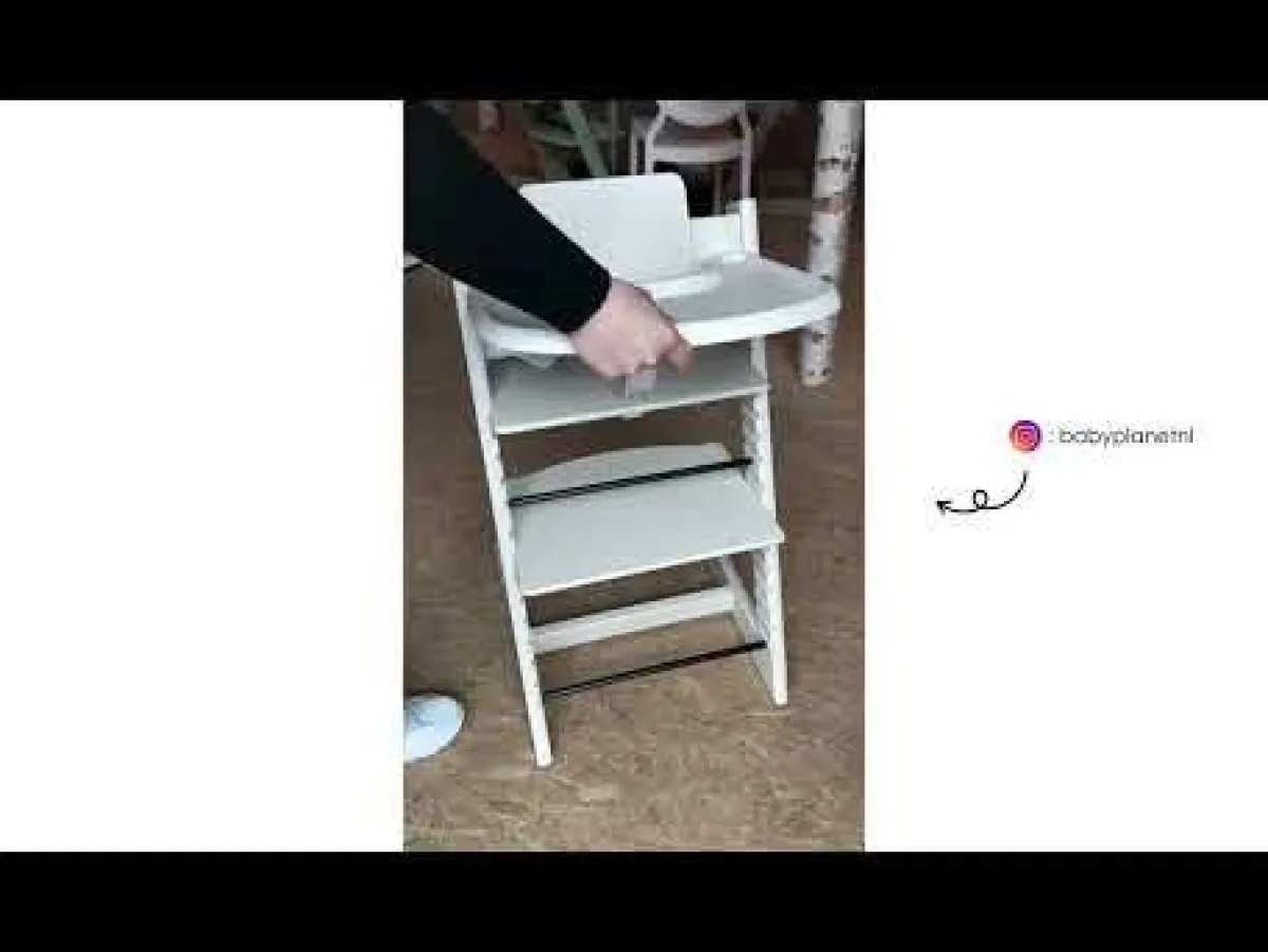 Stokke Meegroeistoelen * Tripp Trapp Vanilla White Incl. BabySet² Wit