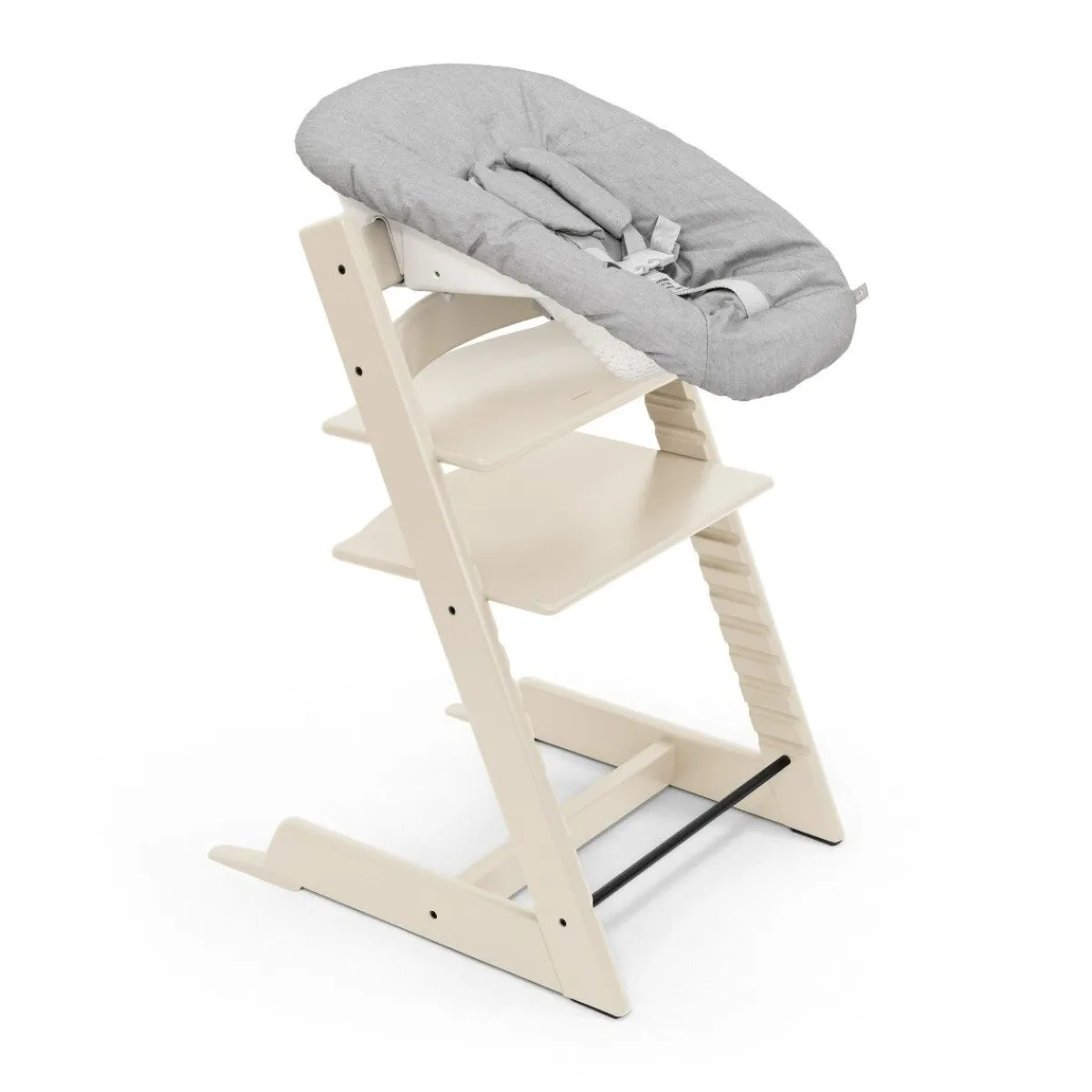 Stokke Meegroeistoelen * Tripp Trapp Vanilla White + Newborn Set Wit