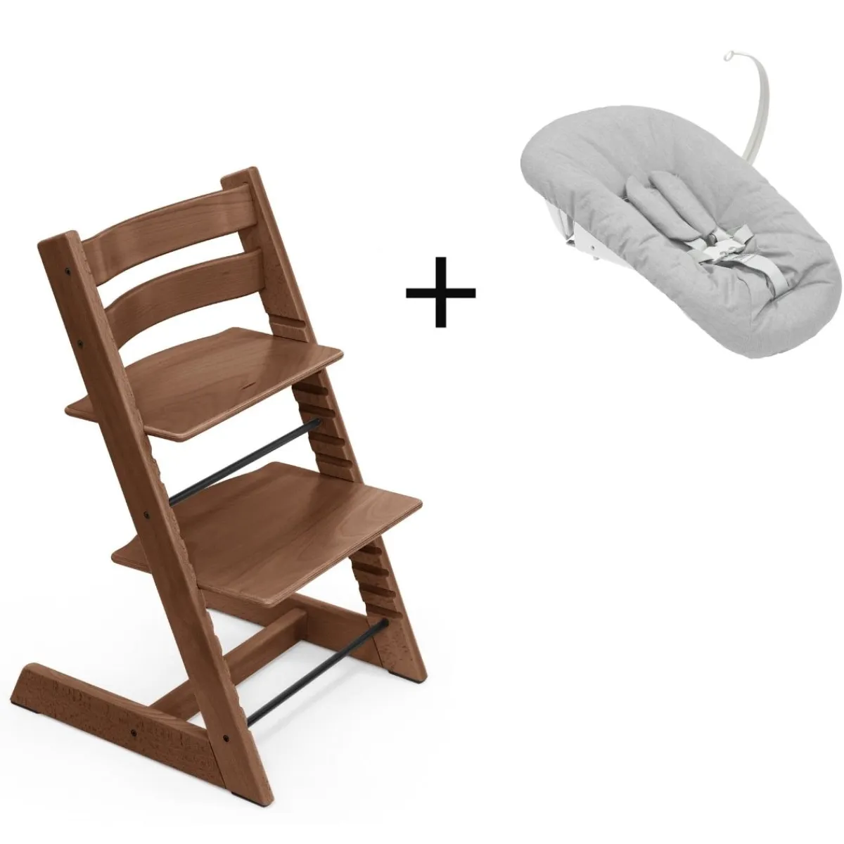Stokke Meegroeistoelen * Tripp Trapp Warm Brown + Newborn Set Bruin