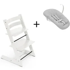 Stokke Meegroeistoelen * Tripp Trapp White + Newborn Set Wit