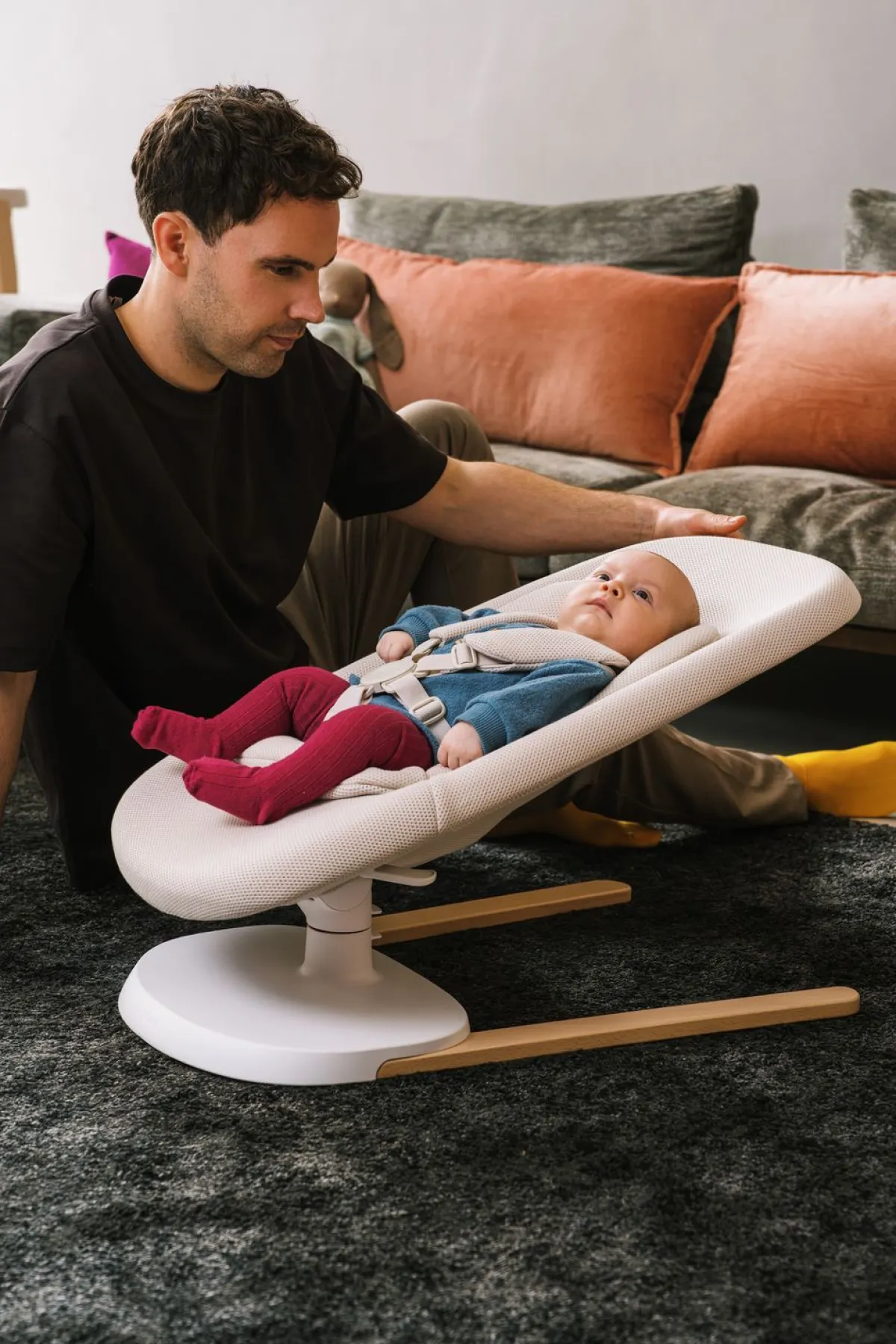 Stokke Wipstoelen * Wipstoel & Schommelstoel Yoga Light Sand