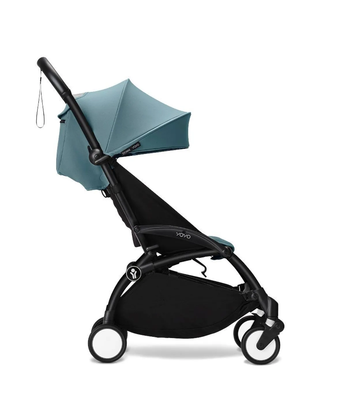 Stokke Alle Buggy's * YOYO³ Buggy Aqua – Black Frame Blauw