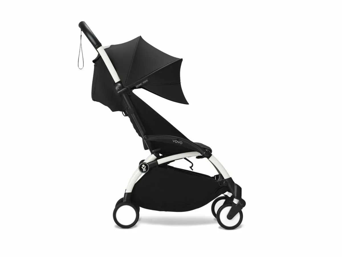 Stokke Alle Buggy's * YOYO³ Buggy Black – White Frame Zwart