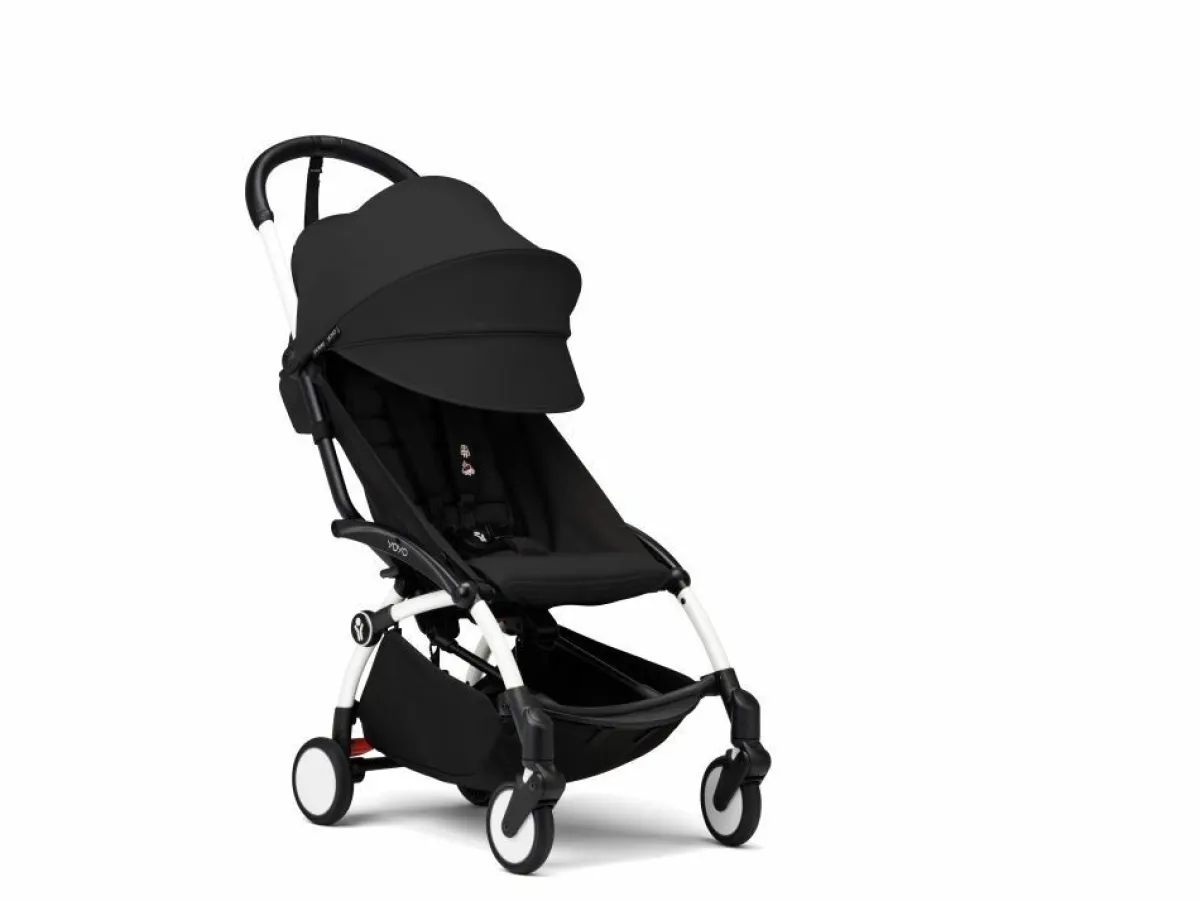 Stokke Alle Buggy's * YOYO³ Buggy Black – White Frame Zwart