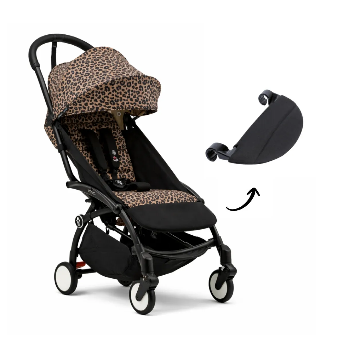 Stokke Alle Buggy's * YOYO³ Buggy Leopard – Black Frame Multicolor