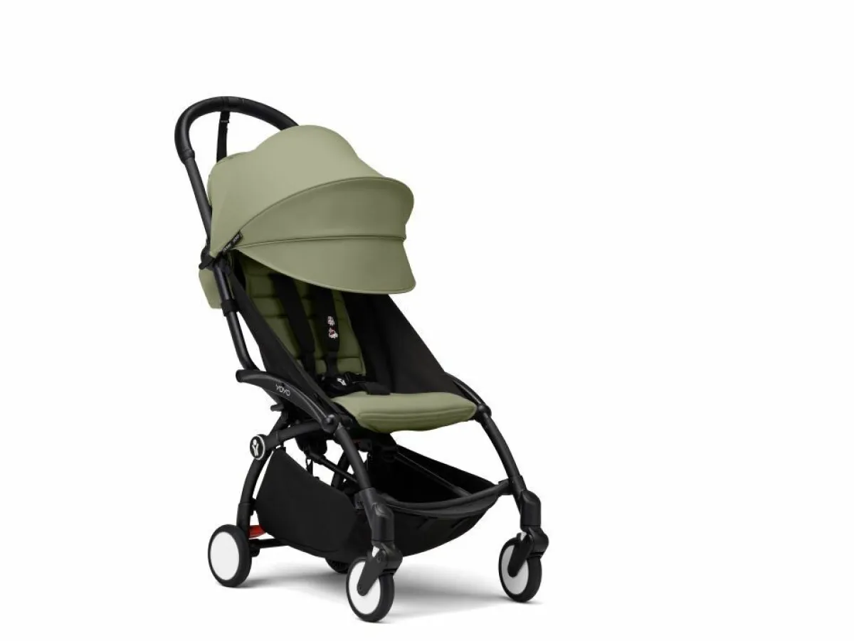 Stokke Alle Buggy's * YOYO³ Buggy Olive – Black Frame Groen