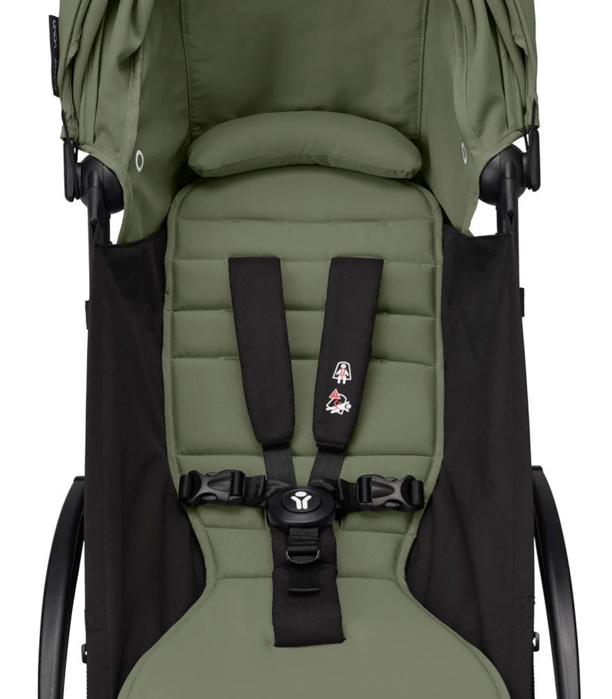 Stokke Alle Buggy's * YOYO³ Buggy Olive – Black Frame Groen