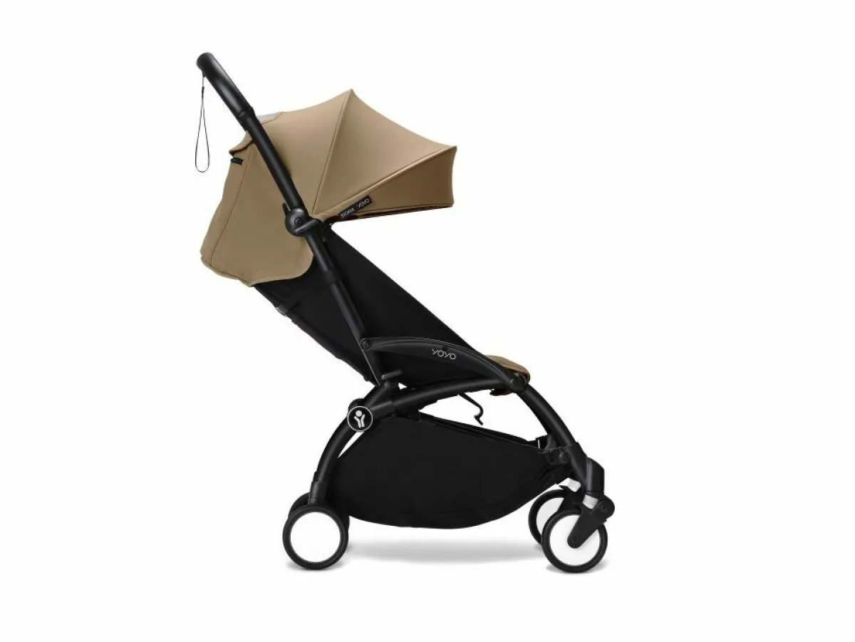 Stokke Alle Buggy's * YOYO³ Buggy Toffee – Black Frame Bruin