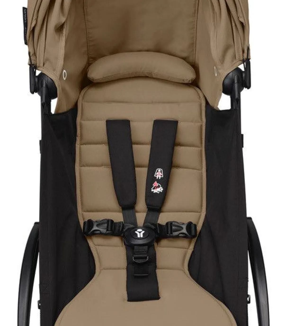 Stokke Alle Buggy's * YOYO³ Buggy Toffee – Black Frame Bruin