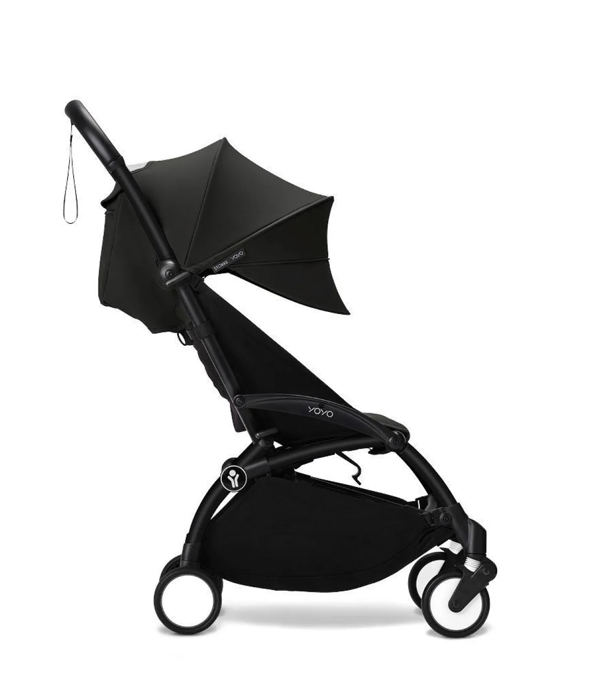 Stokke Combi Kinderwagens|Compacte Kinderwagens * YOYO³ Kinderwagen Compleet met 0+ Newborn Pack Black – Black Frame Zwart