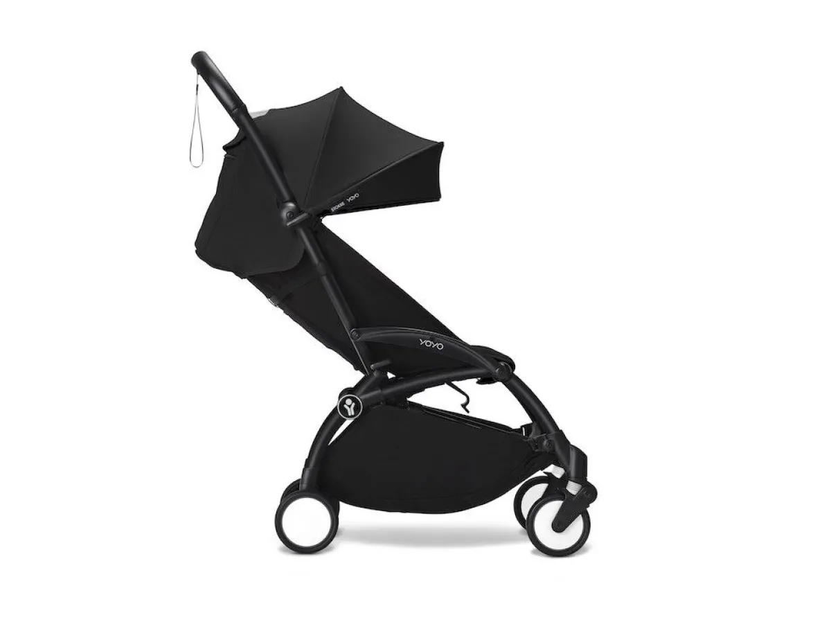 Stokke Combi Kinderwagens|Compacte Kinderwagens * YOYO³ Kinderwagen Compleet met 0+ Newborn Pack Black – Black Frame Zwart