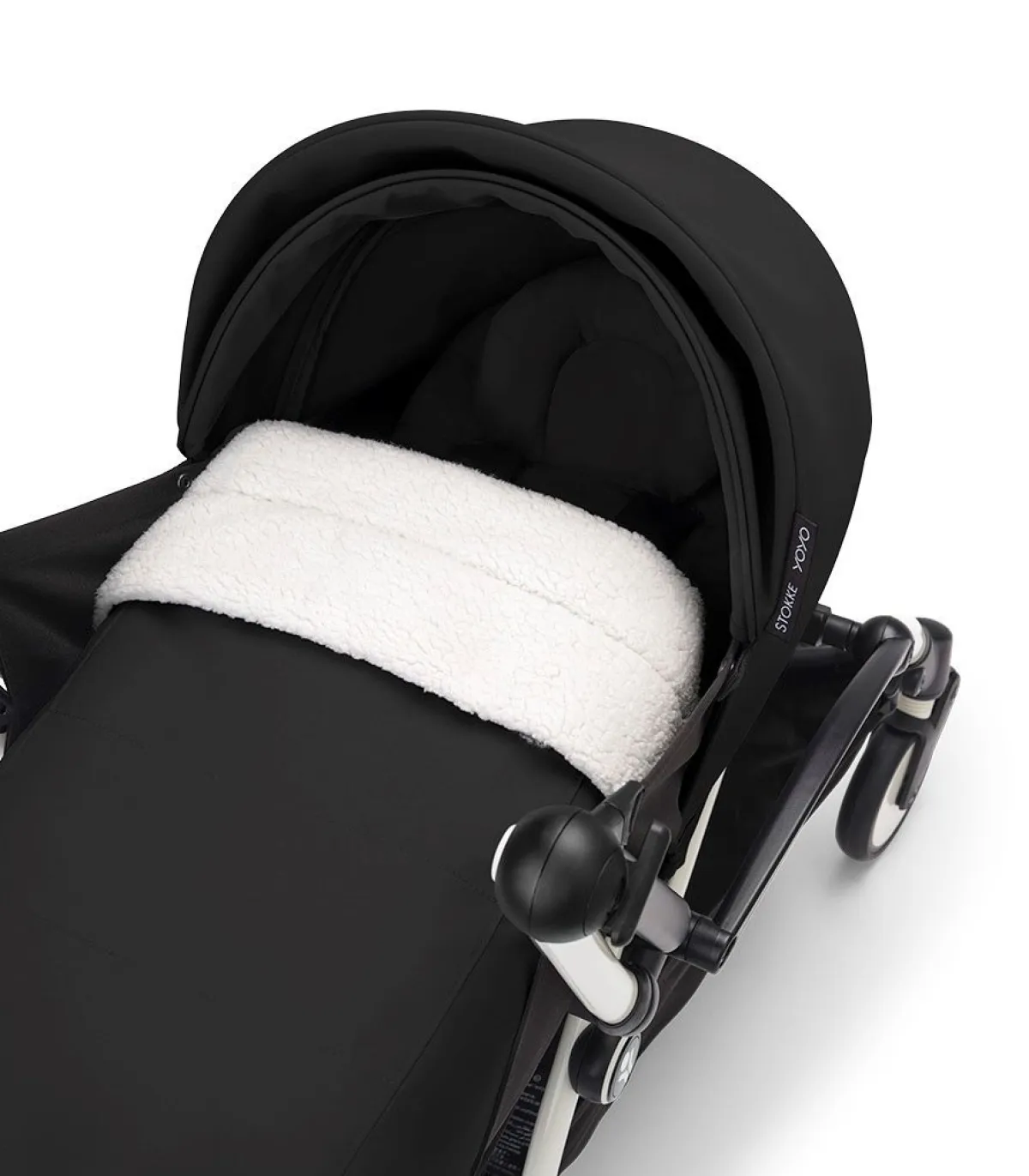 Stokke Combi Kinderwagens|Compacte Kinderwagens * YOYO³ Kinderwagen Compleet met 0+ Newborn Pack Black – Black Frame Zwart