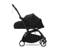 Stokke Combi Kinderwagens|Compacte Kinderwagens * YOYO³ Kinderwagen Compleet met 0+ Newborn Pack Black – Black Frame Zwart