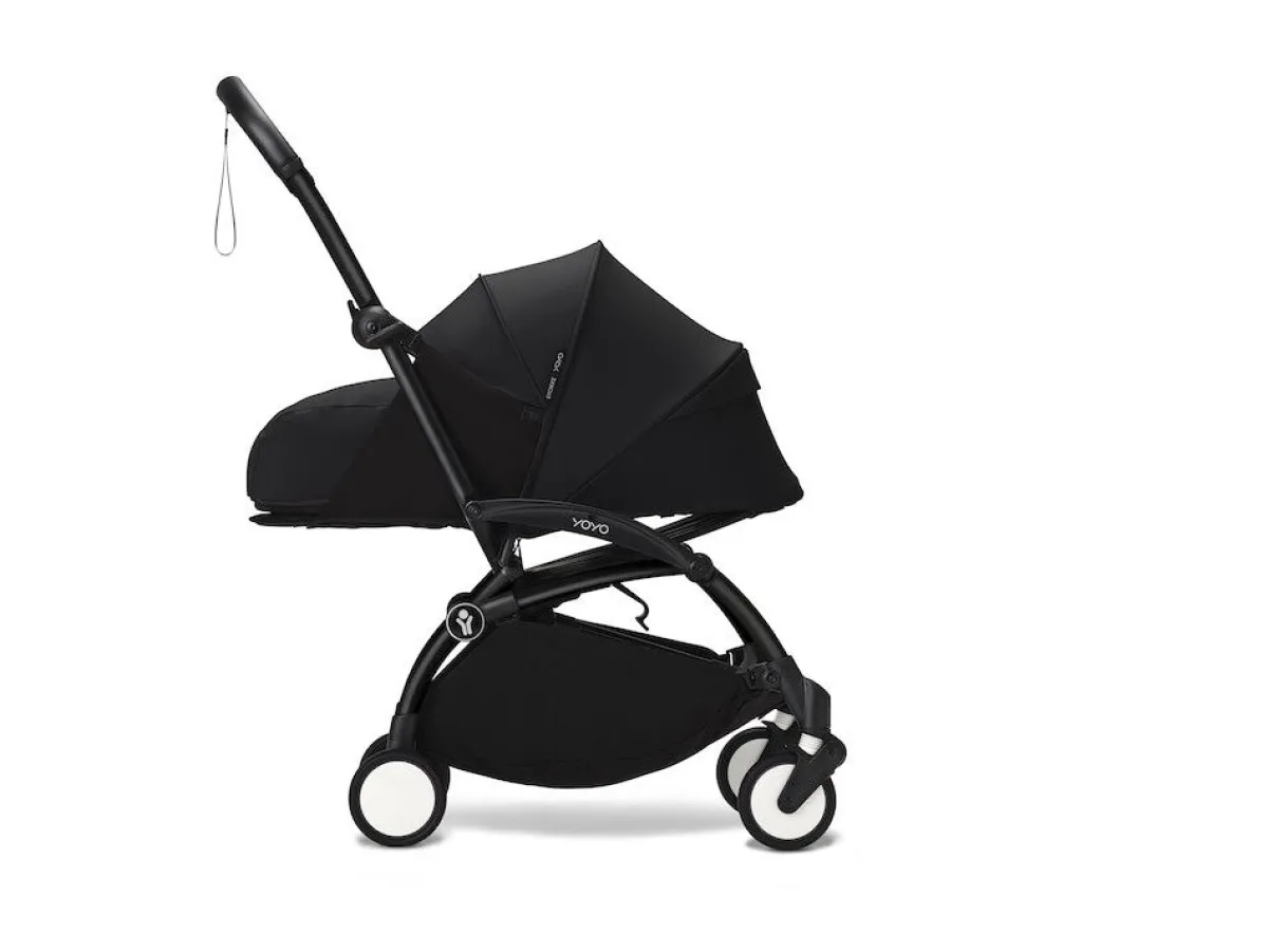 Stokke Combi Kinderwagens|Compacte Kinderwagens * YOYO³ Kinderwagen Compleet met 0+ Newborn Pack Black – Black Frame Zwart