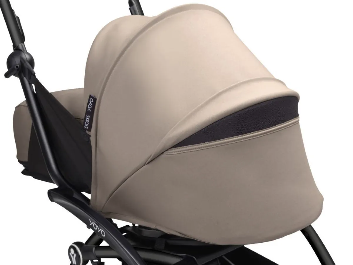 Stokke Combi Kinderwagens|Compacte Kinderwagens * YOYO³ Kinderwagen Compleet met 0+ Newborn Pack – Black Frame Taupe