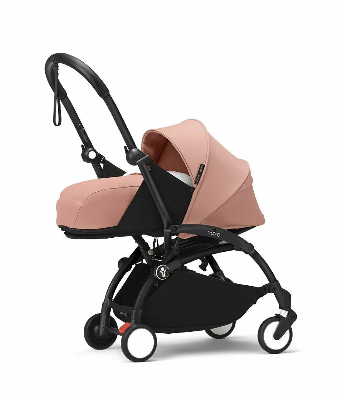 Stokke Combi Kinderwagens|Compacte Kinderwagens * YOYO³ Kinderwagen Compleet met 0+ Newborn Pack Ginger – Black Frame Oranje