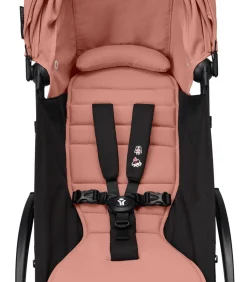 Stokke Combi Kinderwagens|Compacte Kinderwagens * YOYO³ Kinderwagen Compleet met 0+ Newborn Pack Ginger – Black Frame Oranje