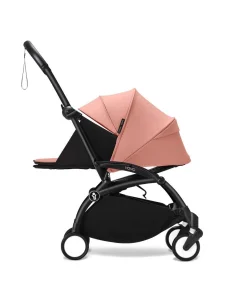 Stokke Combi Kinderwagens|Compacte Kinderwagens * YOYO³ Kinderwagen Compleet met 0+ Newborn Pack Ginger – Black Frame Oranje