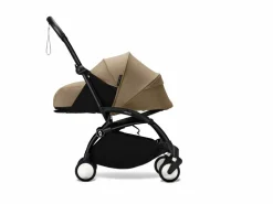 Stokke Combi Kinderwagens|Compacte Kinderwagens * YOYO³ Kinderwagen Compleet met 0+ Newborn Pack Toffee – Black Frame Bruin