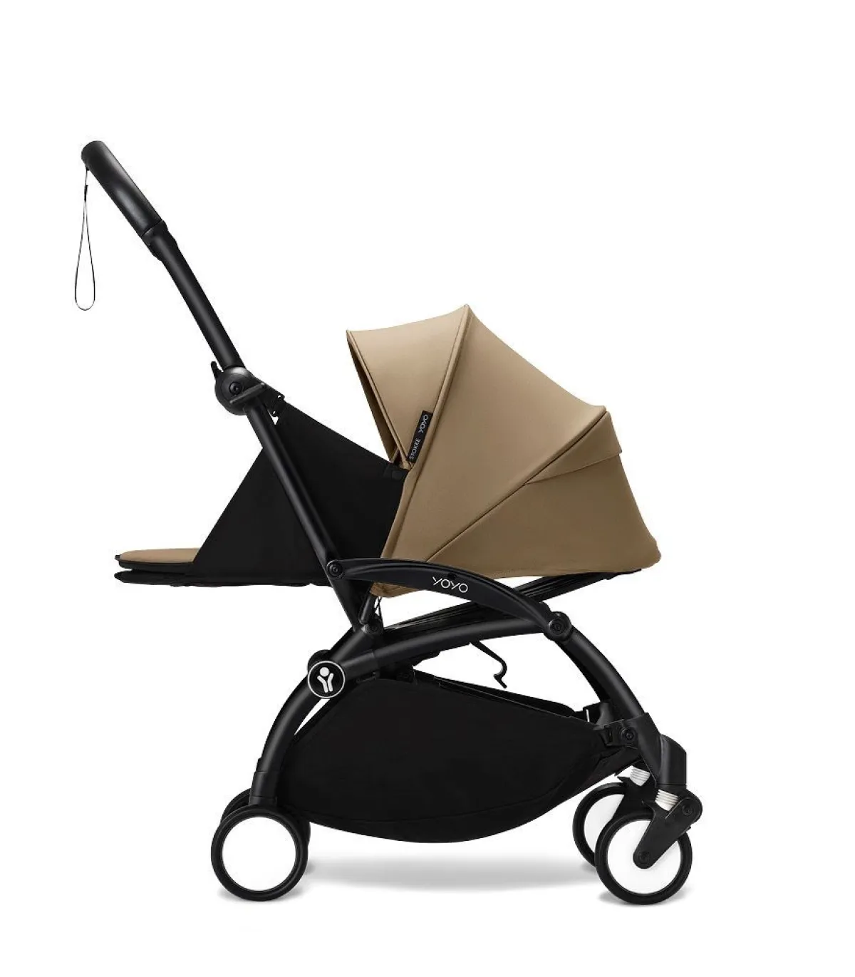 Stokke Combi Kinderwagens|Compacte Kinderwagens * YOYO³ Kinderwagen Compleet met 0+ Newborn Pack Toffee – Black Frame Bruin