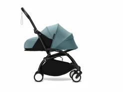 Stokke Combi Kinderwagens|Compacte Kinderwagens * YOYO³ Kinderwagen Compleet met 0+ Newborn Pack Aqua – Black Frame Blauw
