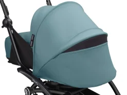 Stokke Combi Kinderwagens|Compacte Kinderwagens * YOYO³ Kinderwagen Compleet met 0+ Newborn Pack Aqua – Black Frame Blauw