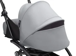 Stokke Combi Kinderwagens|Compacte Kinderwagens * YOYO³ Kinderwagen Compleet met 0+ Newborn Pack Stone – Black Frame Grijs