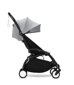 Stokke Combi Kinderwagens|Compacte Kinderwagens * YOYO³ Kinderwagen Compleet met 0+ Newborn Pack Stone – Black Frame Grijs
