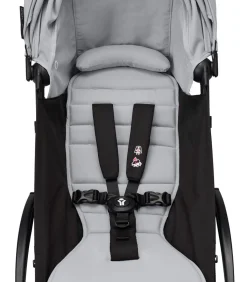 Stokke Combi Kinderwagens|Compacte Kinderwagens * YOYO³ Kinderwagen Compleet met 0+ Newborn Pack Stone – Black Frame Grijs
