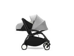 Stokke Combi Kinderwagens|Compacte Kinderwagens * YOYO³ Kinderwagen Compleet met 0+ Newborn Pack Stone – Black Frame Grijs