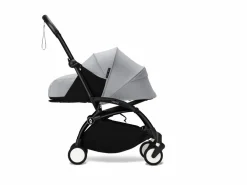 Stokke Combi Kinderwagens|Compacte Kinderwagens * YOYO³ Kinderwagen Compleet met 0+ Newborn Pack Stone – Black Frame Grijs
